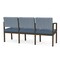 Lesro Lenox 3 Seat Tandem Seating W/ No Center Arms, 64.5 in W 24.5 in L 32 in H LS3101 - alternate 2